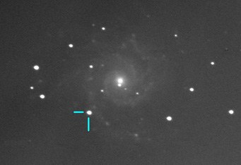 Supernova 2013ej dans M74